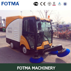 Multi Function Cabin Vacuum 240L Dustbin Road Cleaning Machine